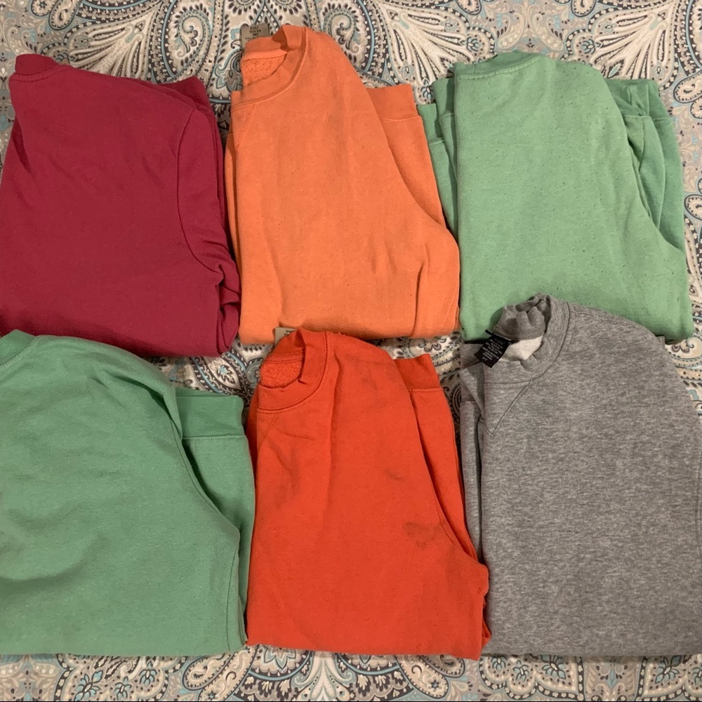 A WHOLE LOTTA SWEATSHIRTS